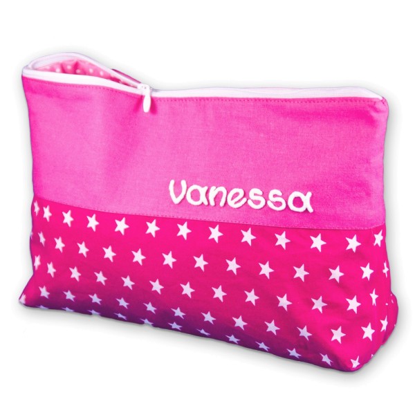 Waschtasche_für_Mädchen_Pink_mit_Namen