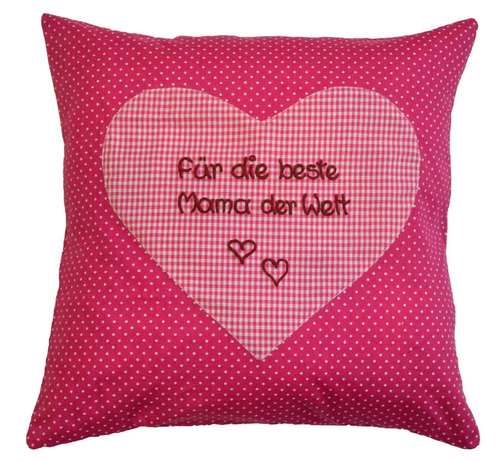Kissen 40x40 mit Spruch oder Name Wunschbeschriftung möglich! Mein