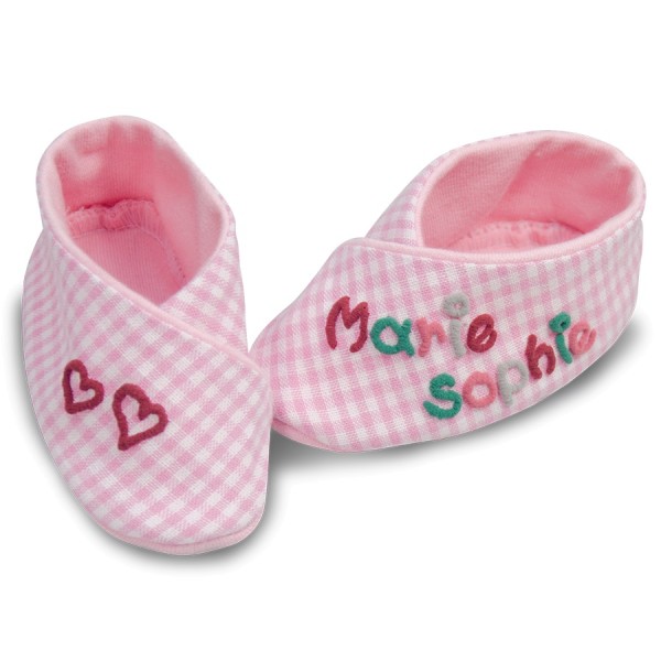 Babyschuhe rosa mit namen