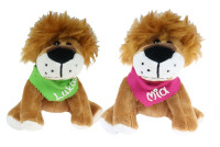 Löwe 15,5cm mit Namen am Halstuch Löwe 15,5cm mit Namen am Halstuch