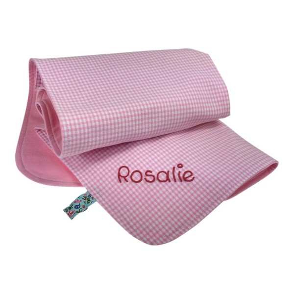 Kuscheldecke rosa mit Namen