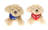 Hund 28cm groß mit Namen an Halstuch Hund 28cm groß mit Namen an Halstuch