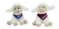Schäfchen 17cm mit Namen am Halstuch Schäfchen 17cm mit Namen am Halstuch